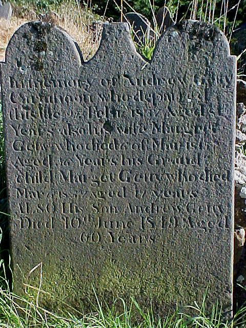 Getty family gravestone