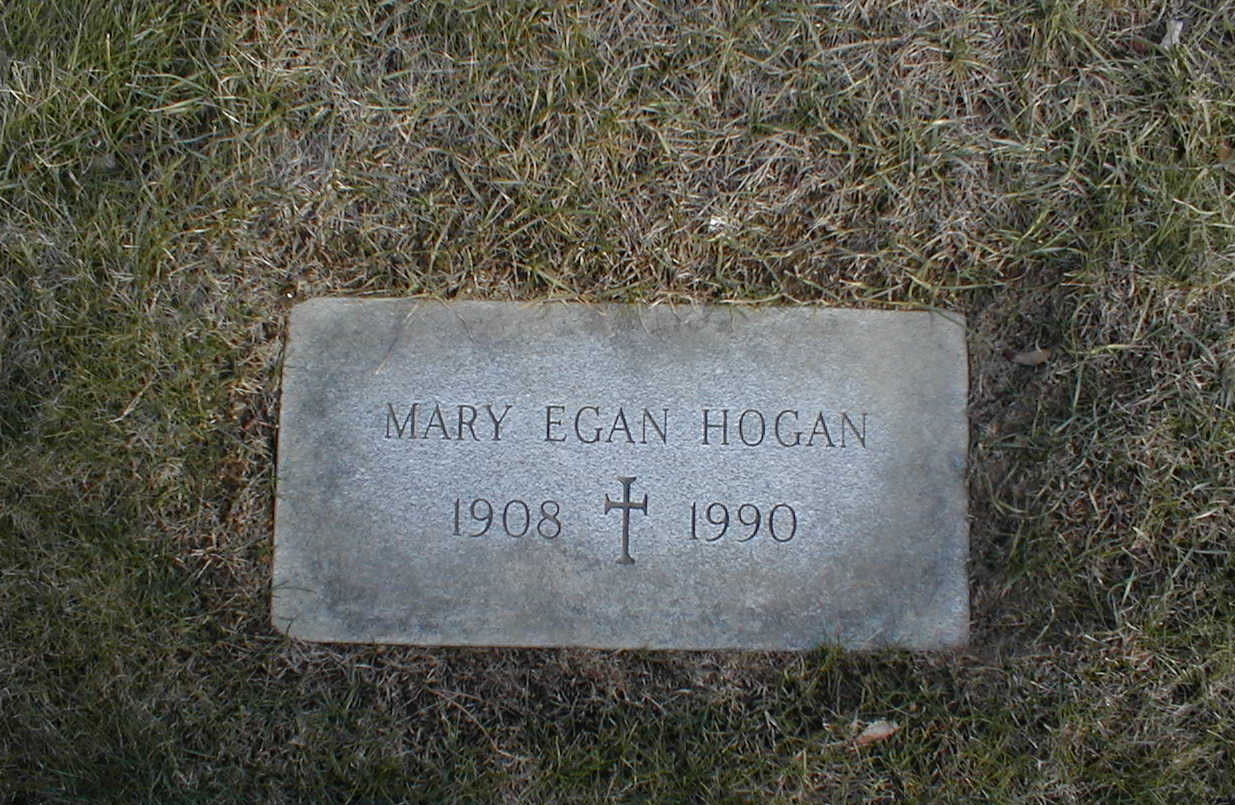 Mary (Egan) Hogan - footstone