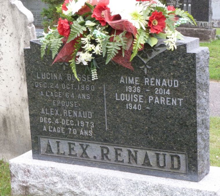 Renaud gravestone