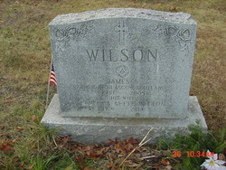 Wilson - headstone - Hillside Cemetery, Thomaston, CT, US